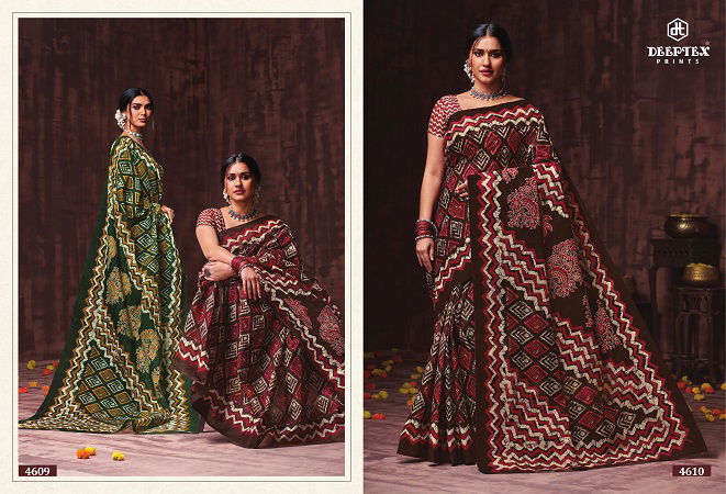 Deeptex Mother India Vol 46 Regular Wear Wholesale Cotton Printed Sarees
